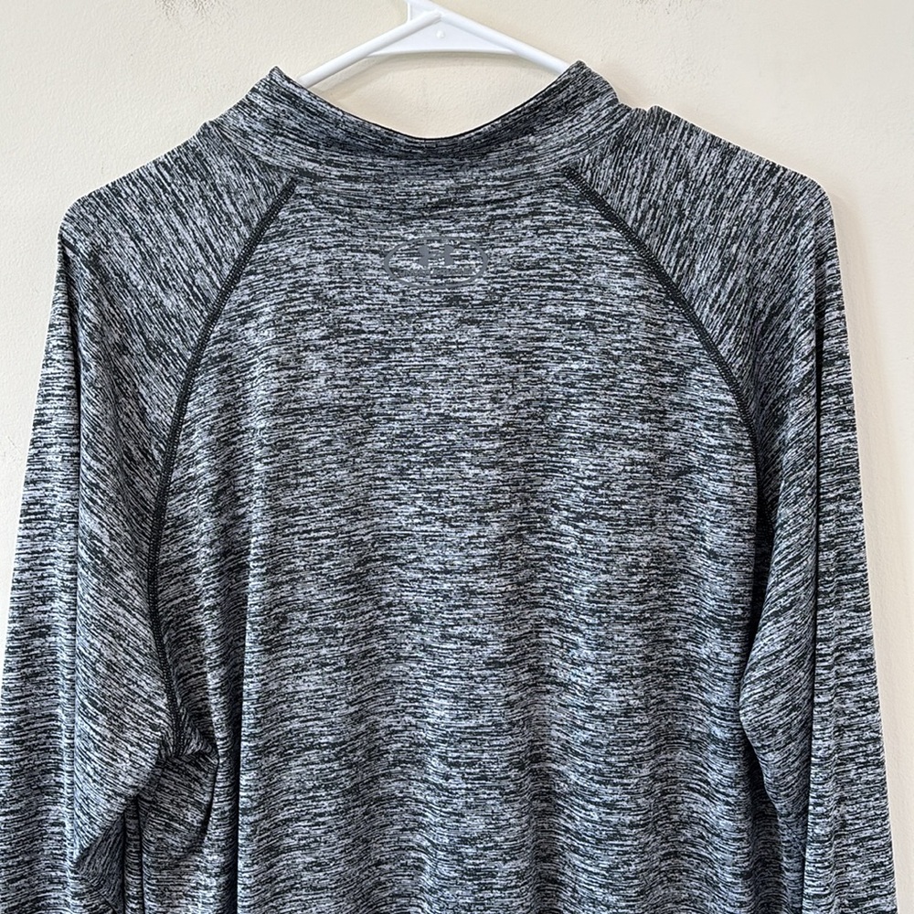 Under Armour Men’s Tech 1/2 Zip Long Sleeve Black Marled Size XL - Picture 7 of 8